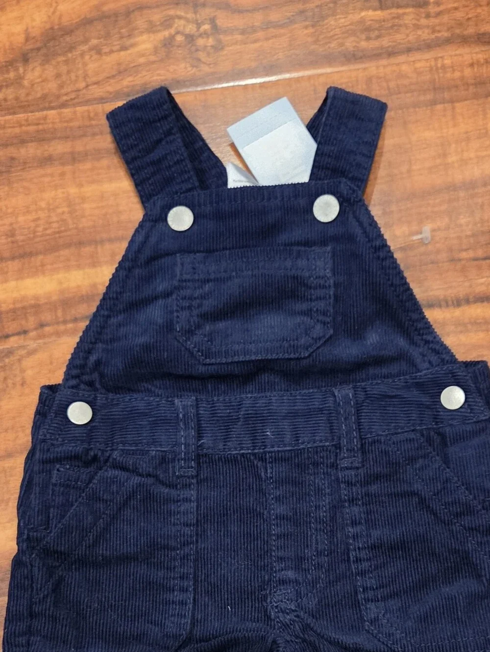 Gymboree NWT 0-3 Months Navy Corduroy Overalls, Moose Bodysuit and Socks (2)